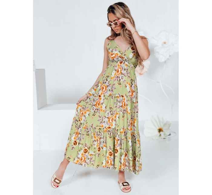 zelené maxi šaty model 21990223 - Dstreet