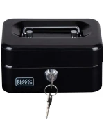 KOVOVÁ KASA NA DOKUMENTY 15x8x11,8 CM BLACK + DECKER