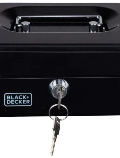 KOVOVÁ KASA NA DOKUMENTY 15x8x11,8 CM BLACK + DECKER