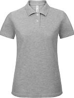 B&C ID.001 /women Dámske polo tričko z piké 01.ID10, melírovaná šedá