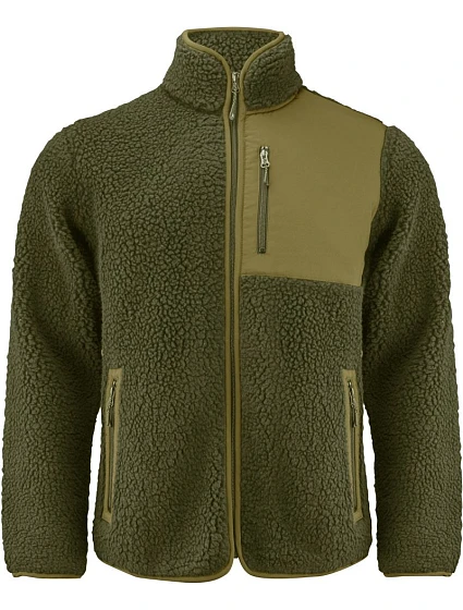 James Harvest Kingsley Fleece Men Pánska fleecová bunda Sherpa „Two-Tone“ 62.1500 moss green James Harvest Kingsley Fleece Men Pánska fleecová bunda Sherpa „Two-Tone“ 62.1500 moss green
