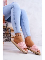 Kožené pletené pantofle Big Star model 21580662 Růžová - Big Star Shoes