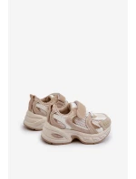Dziecięce Buty Sportowe Sneakersy Na Rzep Beżowe Rulagia Dziecięce Buty Sportowe Sneakersy Na Rzep Beżowe Rulagia