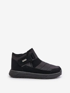 Zateplené pánské zimní boty sněhule černé Progress model 21677018 - Boto