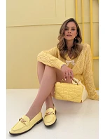 Dámské mokasíny s ozdobným detailem Žluté Rosynne