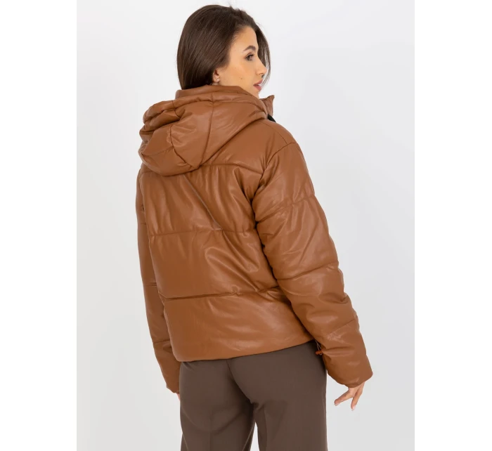 Dámska bunda NM KR H 923 svetlo hnedá