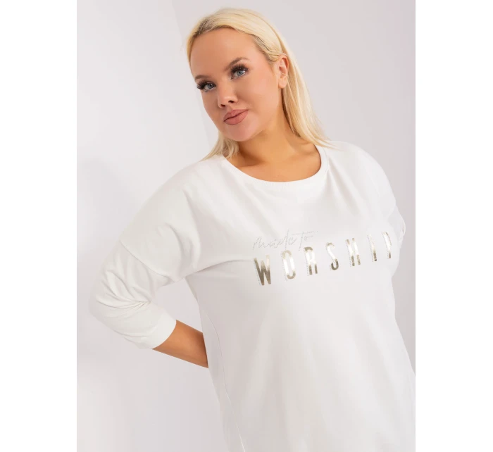 Bluzka RV BZ model 19465518 ecru - FPrice Bluzka RV BZ model 19465518 ecru - FPrice