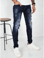 Pánske tmavomodré džínsové nohavice Dstreet UX4148