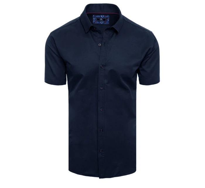 Pánske tmavomodré tričko s krátkym rukávom FashionStreet KX0984 Pánske tmavomodré tričko s krátkym rukávom FashionStreet KX0984