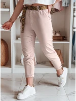 Dámské kalhoty s páskem růžové Dstreet model 21987157 - FashionStreet Dámské kalhoty s páskem růžové Dstreet model 21987157 - FashionStreet