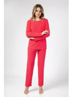 Dámske froté pyžamo Regina 677 long/r 2XL-3XL