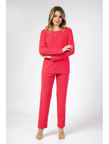 Dámske froté pyžamo Regina 677 long/r 2XL-3XL