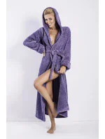 Dámsky župan Diana long violet - DKAREN