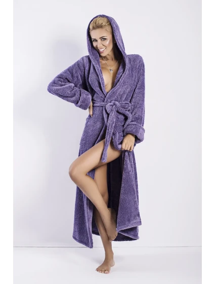 Dámsky župan Diana long violet - DKAREN