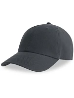 Atlantis Headwear Fraser 6-panelová čiapka s kšiltom 33.0104 tmavošedá