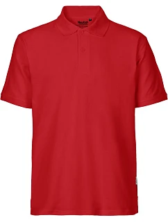 O Pánské piqué polo z bio bavlny red model 22503717 - Neutral