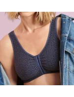 chirurgická podprsenka zapínání vpředu steel grey  model 20998784 - Anita Care