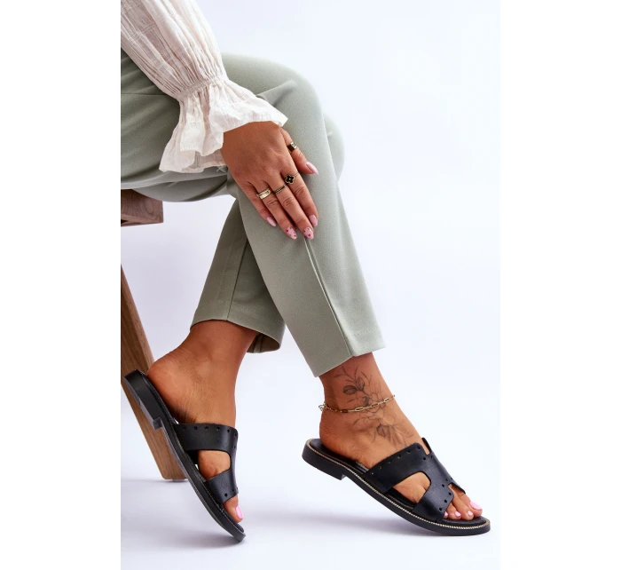 Dámské Žabky S Ozdobnými Černé model 21617419 - Zazoo Dámské Žabky S Ozdobnými Černé model 21617419 - Zazoo