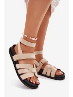 Eko Semišové Sandály Dámské S Béžové model 21699103 - Boto