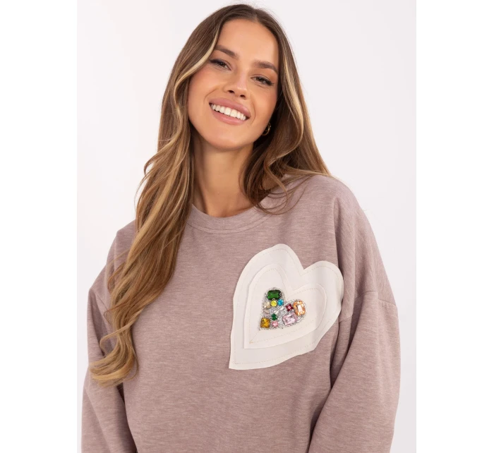 Mikina DHJ BL 20322.72 dark lilac Mikina DHJ BL 20322.72 dark lilac