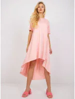 Dámske šaty RV SK R4889.09 lososové