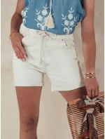 Dámské šortky BEACH beige Dstreet model 21977988 - FashionStreet Dámské šortky BEACH beige Dstreet model 21977988 - FashionStreet