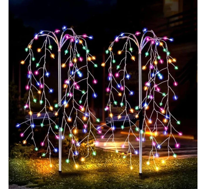 SOLÁRNY OHŇOSTROJ STROMOVÁ LAMPA VIACFAREBNÁ 72CM 120 LED SOLÁRNY OHŇOSTROJ STROMOVÁ LAMPA VIACFAREBNÁ 72CM 120 LED