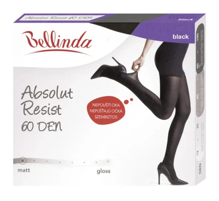 Dámske čierne pančuchové nohavice ABSOLUT RESIST 60 den - BELLINDA