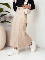 maxi sukně světle béžová Dstreet model 21975230 - FashionStreet