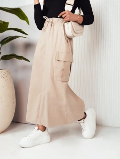 MERSALS svetlo béžová maxi sukňa FashionStreet CY0446