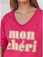 Dámská halenka s potiskem fuchsiová Dstreet model 21988805 - FashionStreet