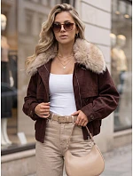kurtka zimowa damska z bordowa model 22324215 - FashionStreet