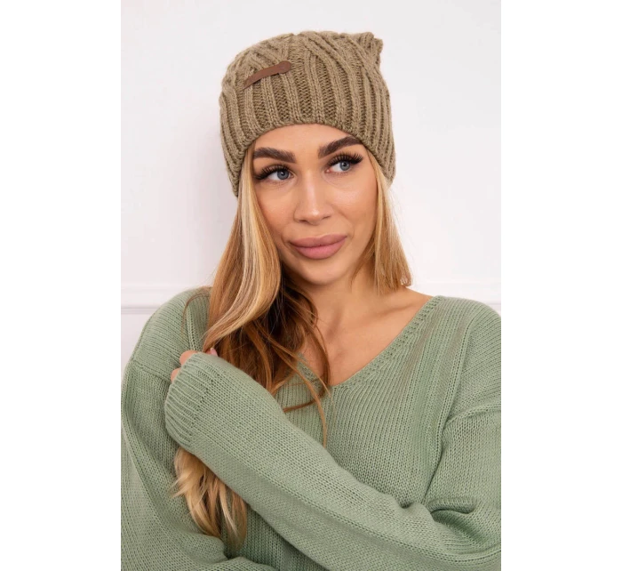 Fleecová čiapka Paulina K227 khaki Fleecová čiapka Paulina K227 khaki