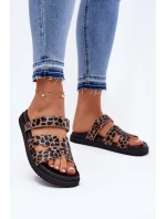 Klapki Damskie Z Rzepem Vinceza 17401 Panterka