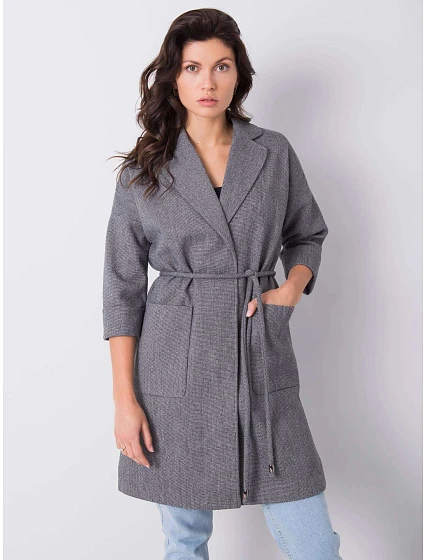 Płaszcz PL ciemny szary model 18505979 - FPrice