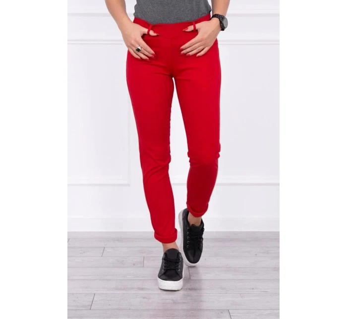 Dámske nohavice 2628-1 červená - Kesi