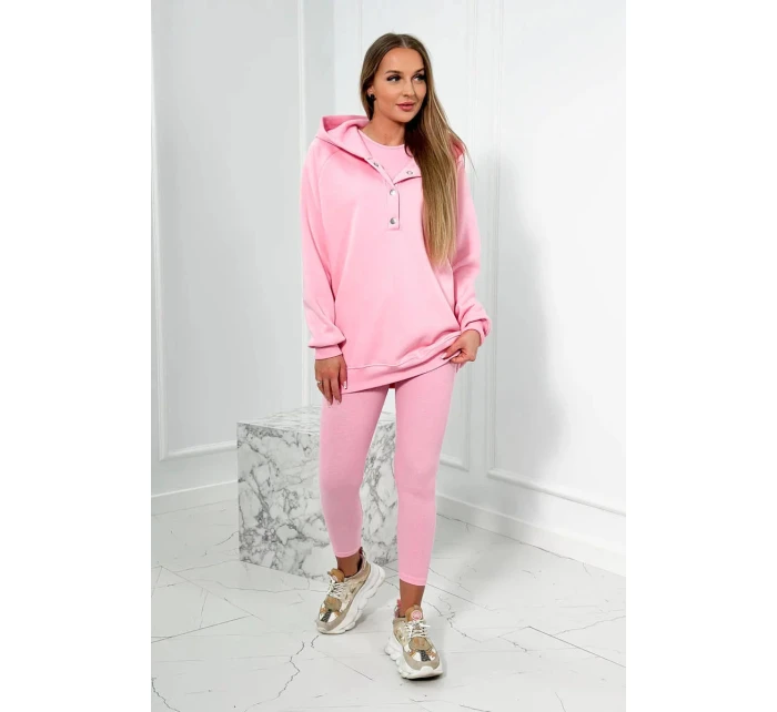 Sada mikiny, topu a legín světle růžová model 20823043 - Kesi Sada mikiny, topu a legín světle růžová model 20823043 - Kesi