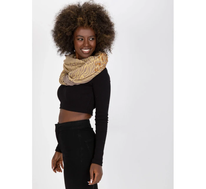 Dámsky tunelový šál AT KM S 6221 tmavo lila