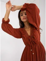 Šaty TW SK BI tmavě oranžová model 17655156 - FPrice Šaty TW SK BI tmavě oranžová model 17655156 - FPrice