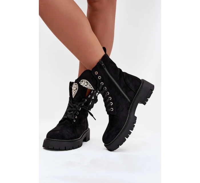 Dámsky pracovník s kryštálmi Rosira - čierny