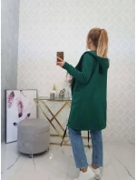 Zateplená bunda s kapucí model 20993383 tmavě zelená - Kesi