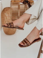 Dámske žabky STELLSAN brown FashionStreet ZY0855