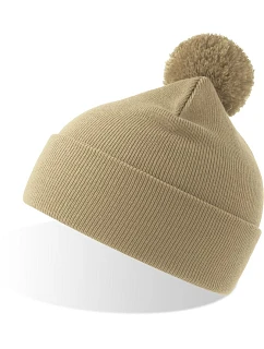 WindS Pletená čepice s bambulí beige model 22450557 - Atlantis Headwear