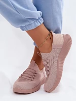 Dámska materiál Slip-on športové topánky Pink Olive