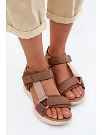 Dámské sportovní sandály model 22149811 hnědé - Artiker
