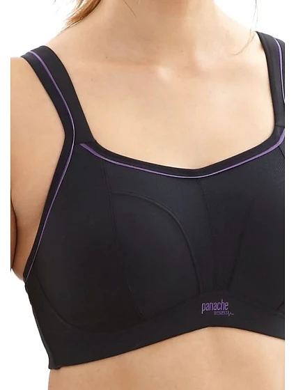 Sportovní podprsenka model 18620671 30 E Černá - Panache