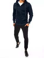 Pánske tmavomodré a čierne tepláky FashionStreet AX0628