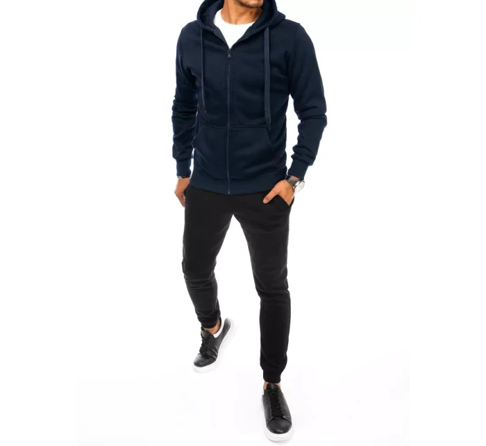 Pánske tmavomodré a čierne tepláky FashionStreet AX0628