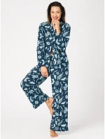 Pyžamo Key LNS 533 B26, s dlhými rukávmi, veľkosti S–XL, na zapínanie Pyžamo Key LNS 533 B26, s dlhými rukávmi, veľkosti S–XL, na zapínanie