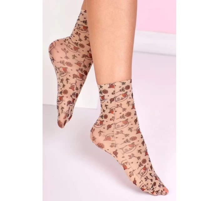 Dámske vzorované ponožky Magnetism lycra 20 den